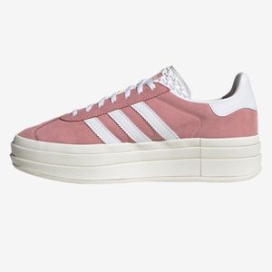 adidas Originals Gazelle Bold: White/Super Pop